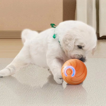 Smart Pet Toys Ball Electric Automatic Jumping Rolling Ball Interactive Game Rechargeable Moving Puppy Touch Activated Toy