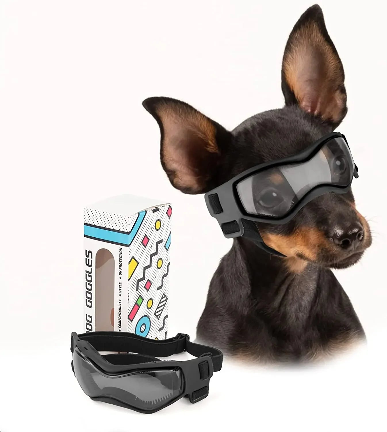 Outdoor small Breed Dog Goggles - Ultimate Eye Protection goggles small Dogs, Perfect for Outdoor Adventures!